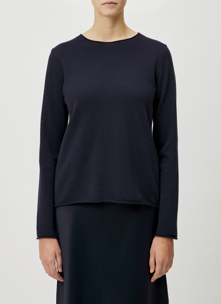 Pullover V-Ausschnitt 1/1 Arm, Navy Frontansicht