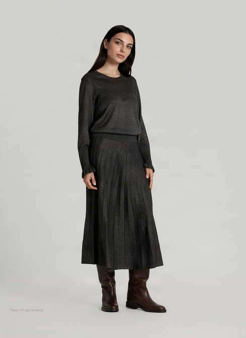 Pullover Rundhals 1/1 Arm width=
