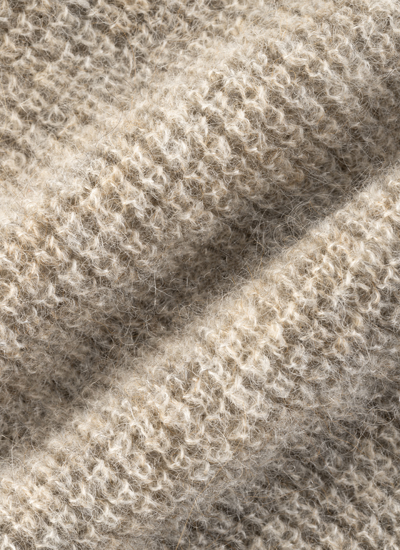 Rundhals 3/4 Arm PULLOVER Autumn Stone Frontansicht