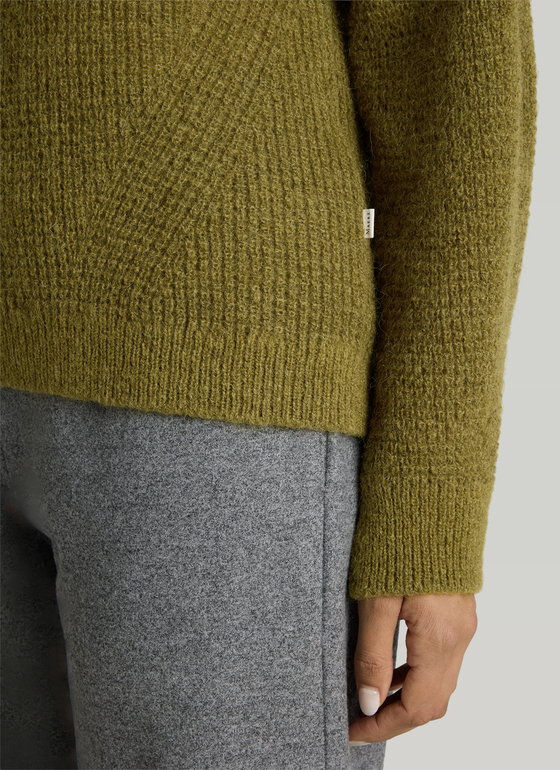 Rundhals 3/4 Arm PULLOVER Autumn Forest Frontansicht