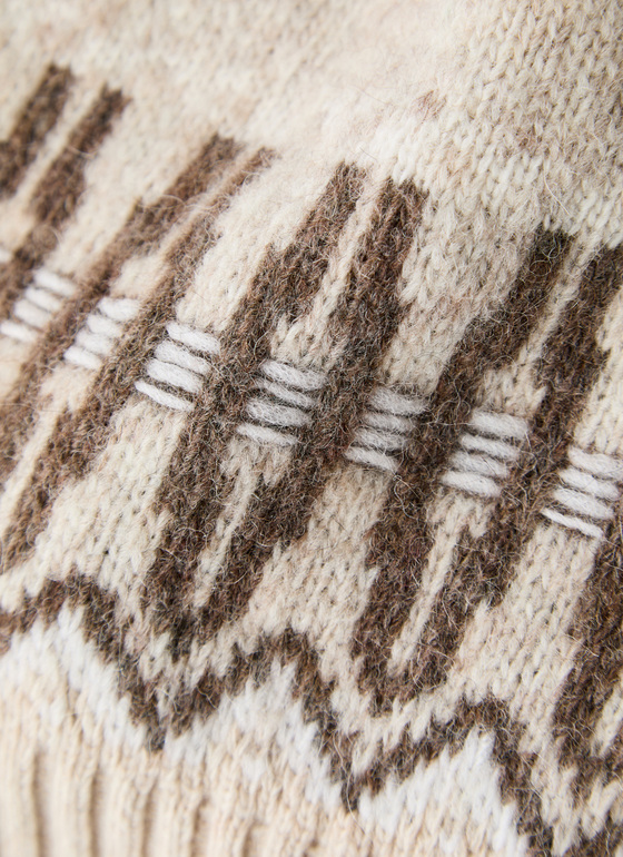 Pullover Rundhals 1/1 Arm British Tea Frontansicht