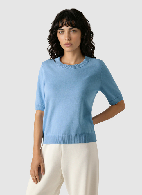 Pullover Rundhals 1/2 Arm width=