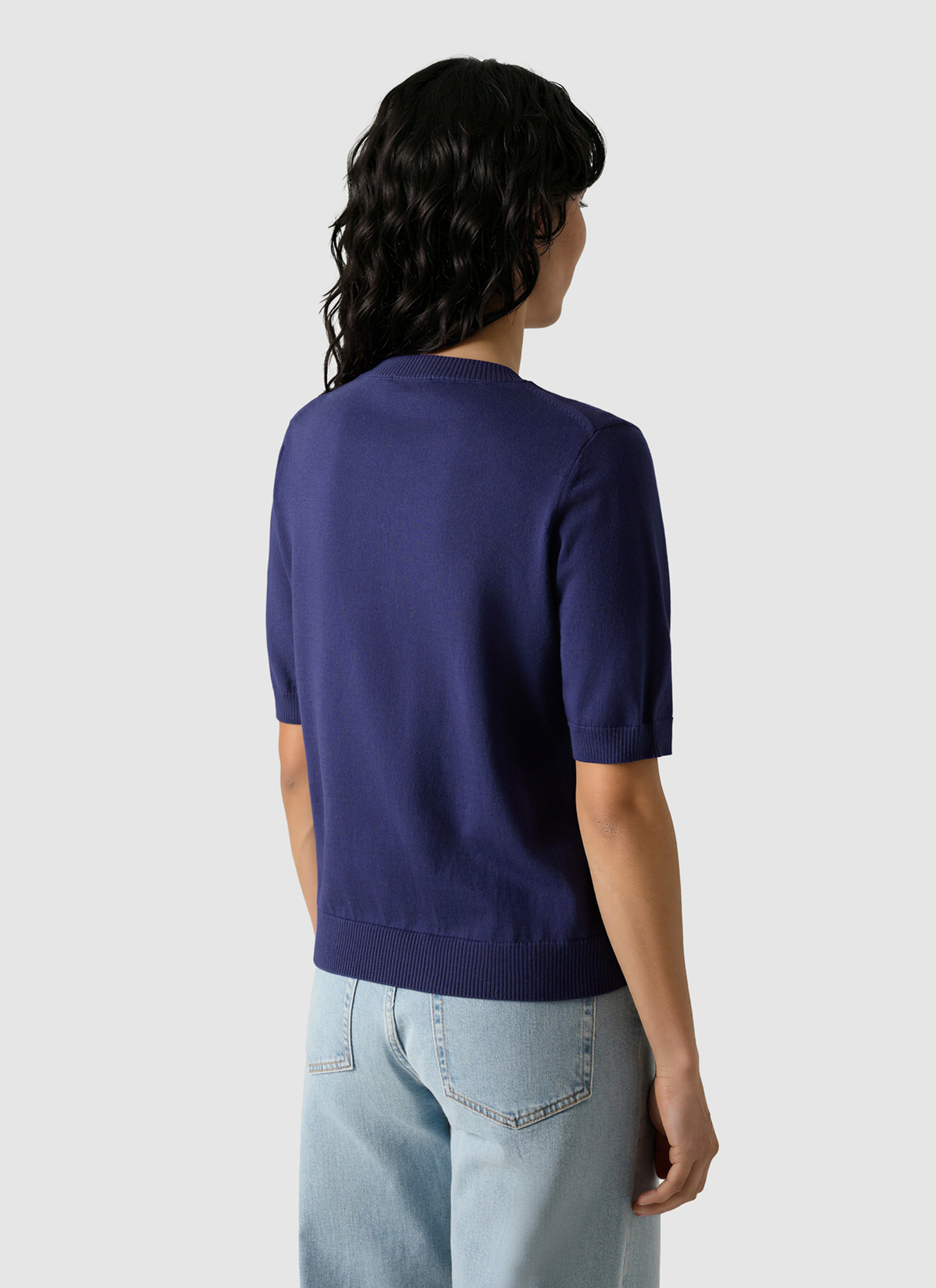 Pullover Rundhals 1/2 Arm, Midnight Sail Rückansicht