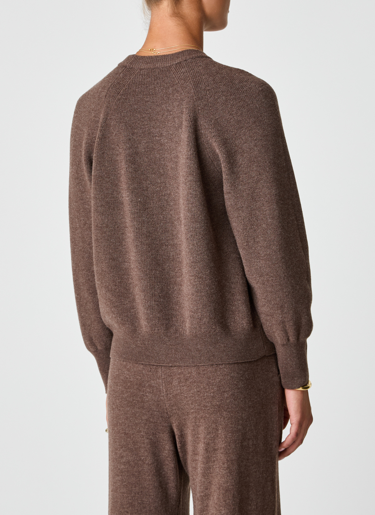 Pullover Rundhals 1/1 Arm, Hardwood Rückansicht