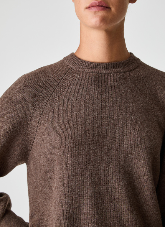 Pullover Rundhals 1/1 Arm Hardwood Frontansicht