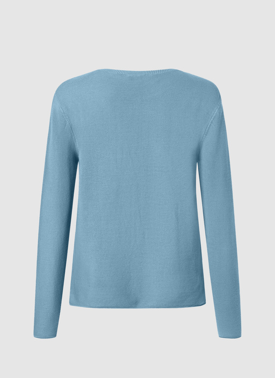 Pullover Rundhals 1/1 Arm Sea Foam Frontansicht