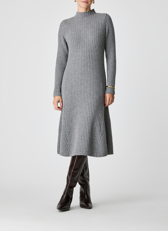 Kleid Granite Grey Frontansicht