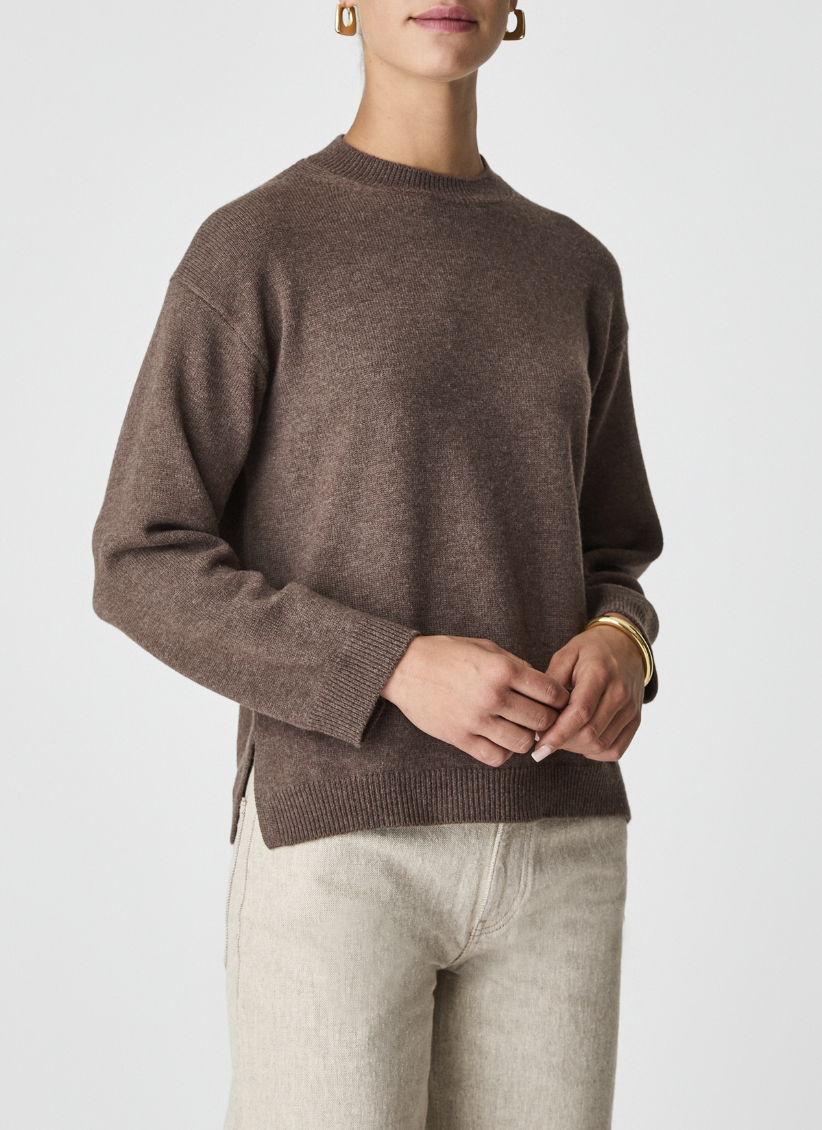Pullover Rundhals 1/1 Arm, Hardwood Detailansicht 1