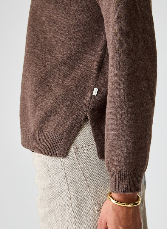 Pullover Rundhals 1/1 Arm Hardwood Frontansicht
