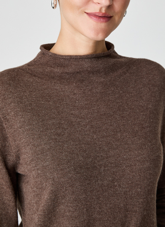 Pullover Stehkragen 1/1 Arm Hardwood Frontansicht