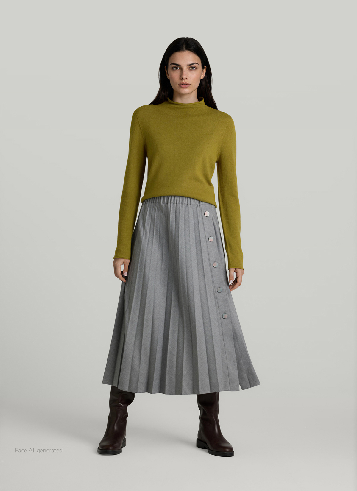 Pullover Stehkragen 1/1 Arm, Autumn Forest Detailansicht 2