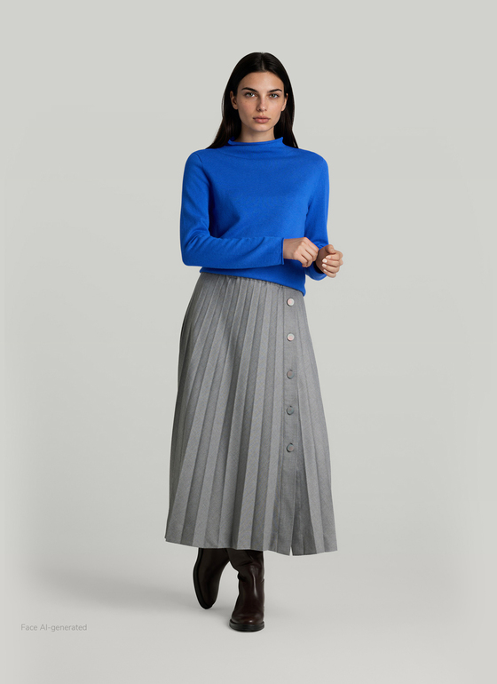 Pullover Stehkragen 1/1 Arm Nordic Light Frontansicht