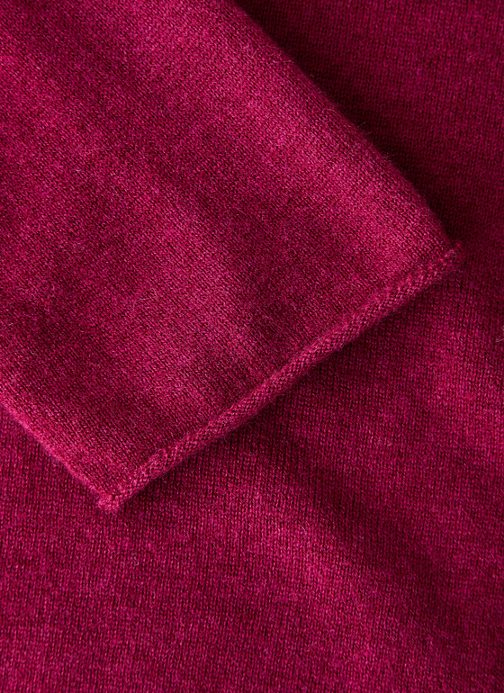 Pullover Stehkragen 1/1 Arm Bordeaux Frontansicht
