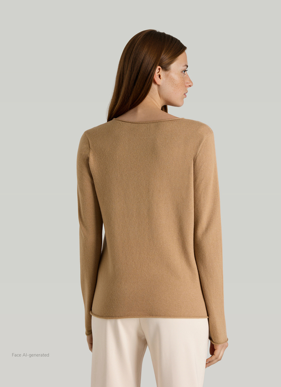 Pullover Rundhals 1/1 Arm Pumpkin Spice Frontansicht