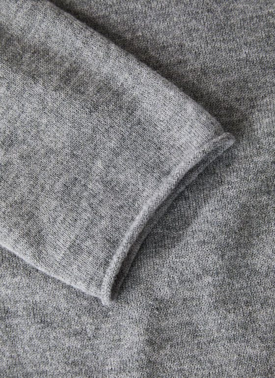 Pullover Rundhals 1/1 Arm Granite Grey Frontansicht