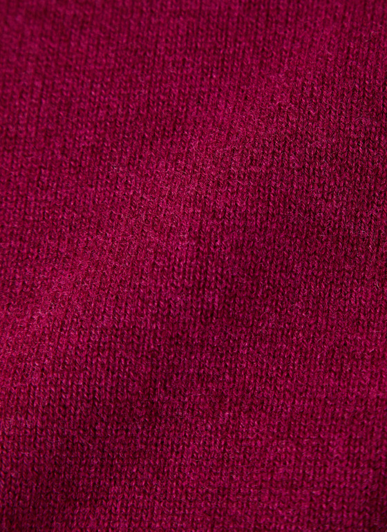Pullover Rollkragen 1/1 Arm Bordeaux Frontansicht