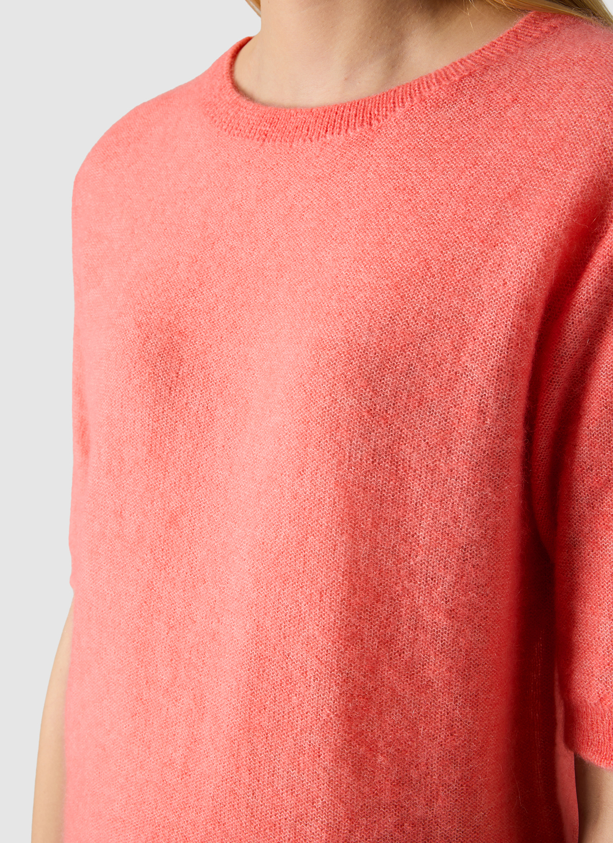 Pullover Rundhals 1/1 Arm, Flamingo Detailansicht 1