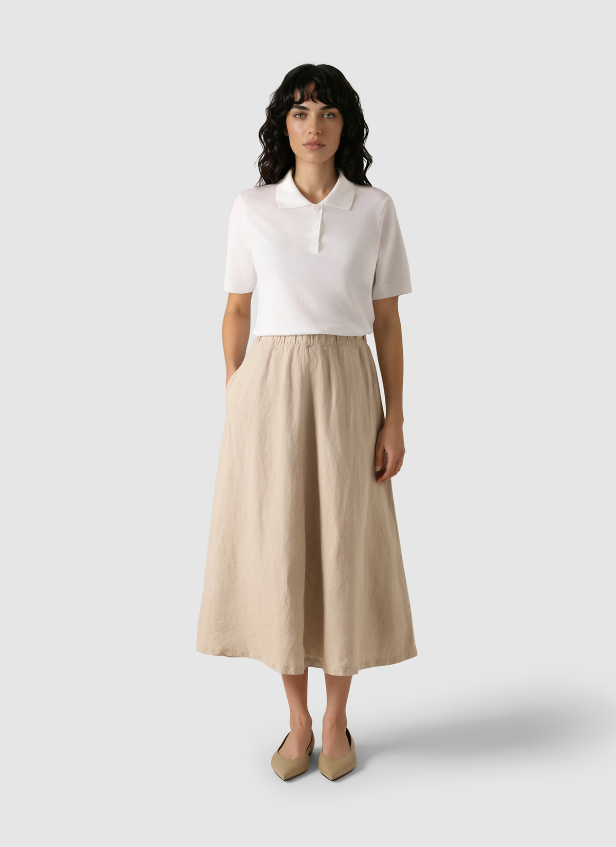 Poloshirt, New White Detailansicht 2