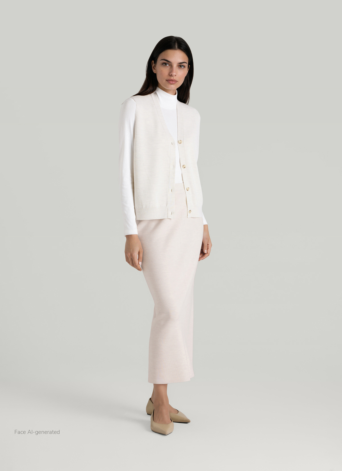 Kleid (normal), Off White Detailansicht 2