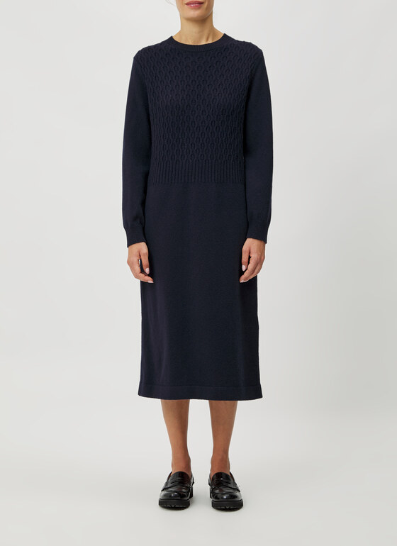 Kleid Navy Frontansicht