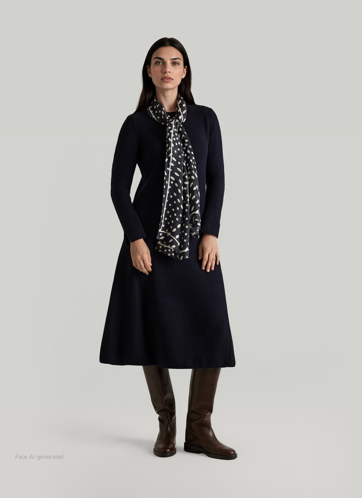 Kleid, Navy Detailansicht 2