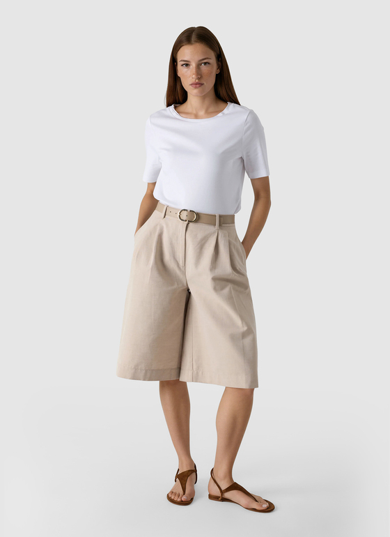 T-Shirt 1/2 Arm Pure White Frontansicht