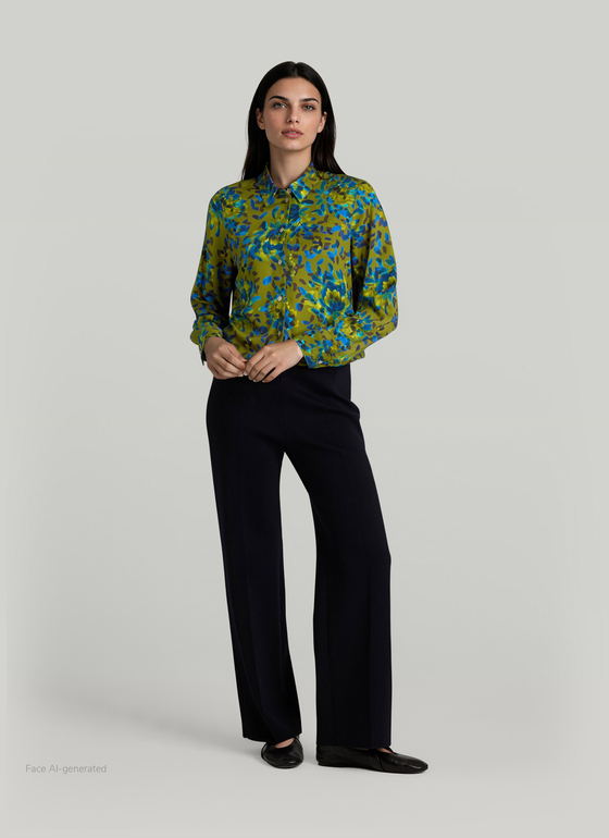 Bluse 1/1 Arm Autumn Forest Frontansicht