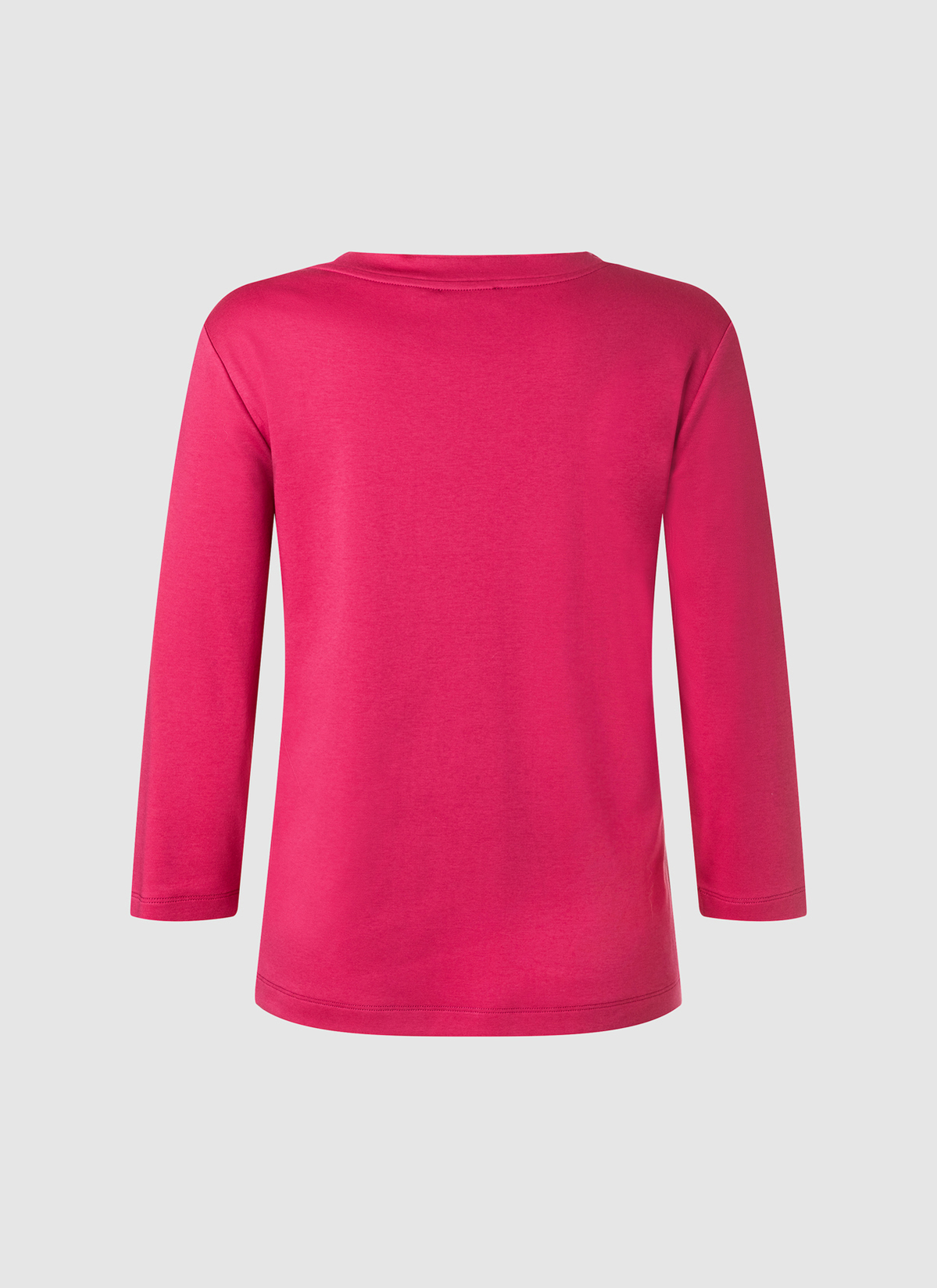 Longsleeve Rundhals 3/4 Arm, Peony Red Rückansicht