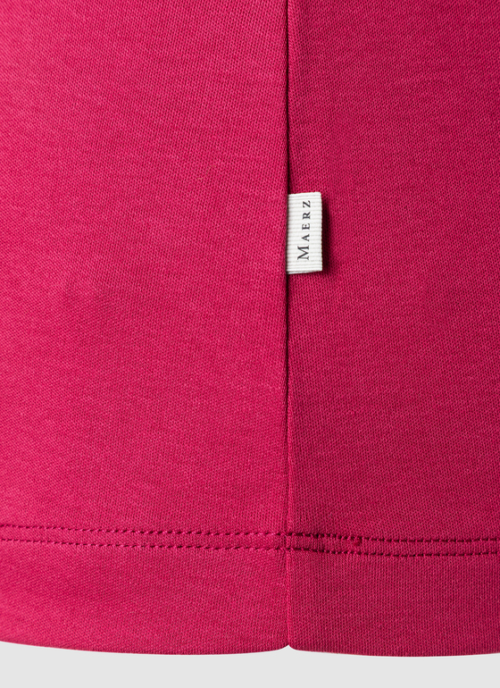 Longsleeve Rundhals 3/4 Arm Peony Red Frontansicht