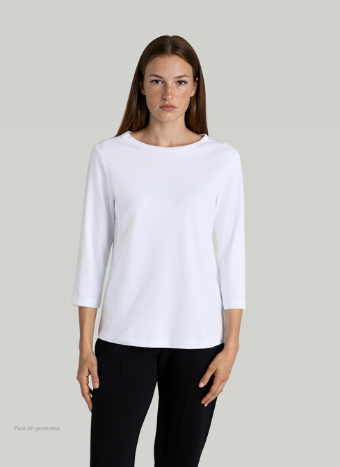 Longsleeve Rundhals 3/4 Arm width=