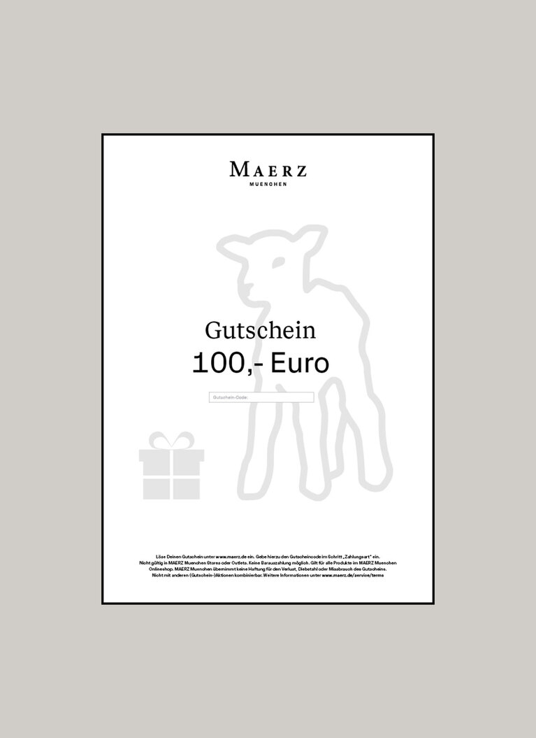 100,- € PDF GUTSCHEIN ONLINESHOP, neutral farblos Frontansicht